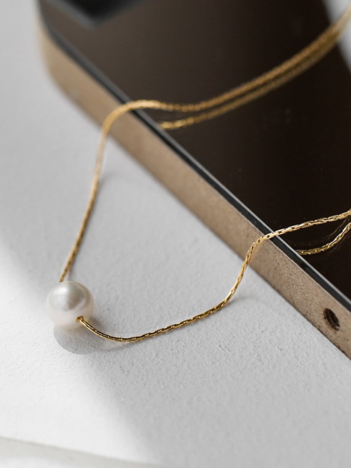 Collier avec perle naturelle pour femme