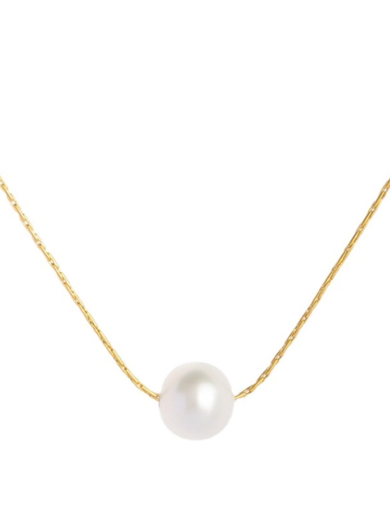 Collier avec perle naturelle élégant
