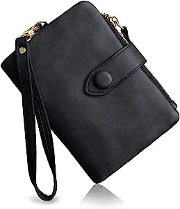 Petit portefeuille noir femme