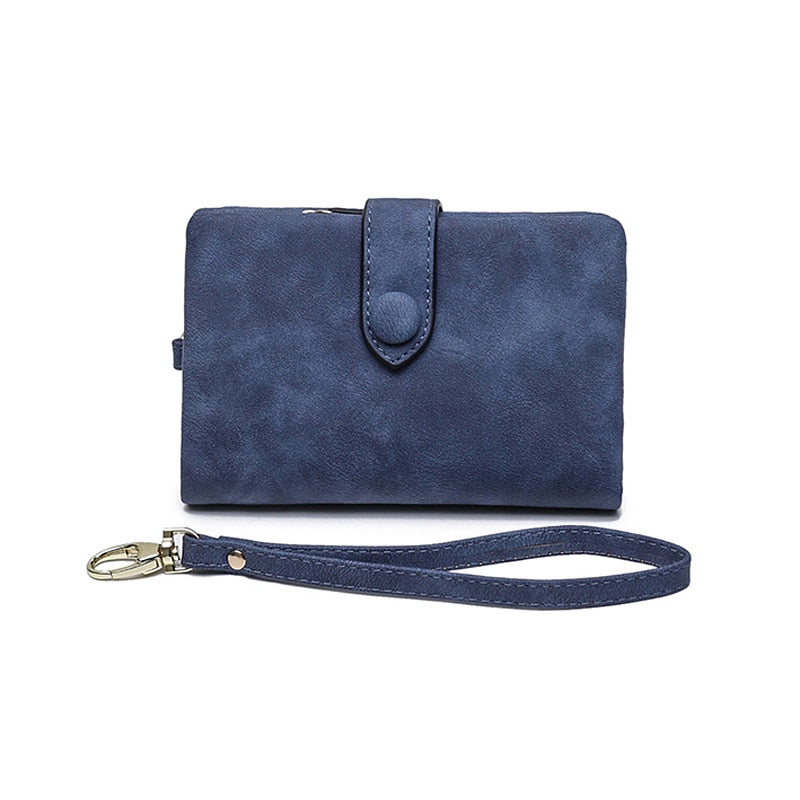 Petit portefeuille femme bleu
