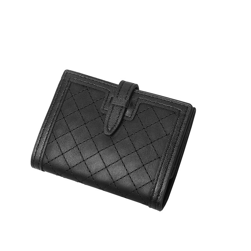 Portefeuille petit format élégant noir