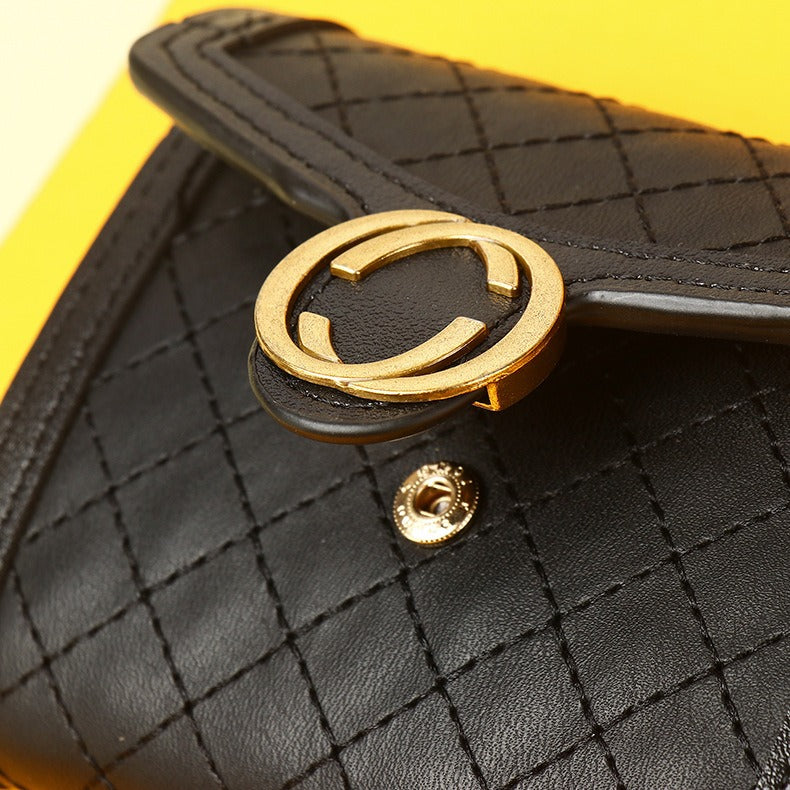 Petit portefeuille femme luxe fermoir
