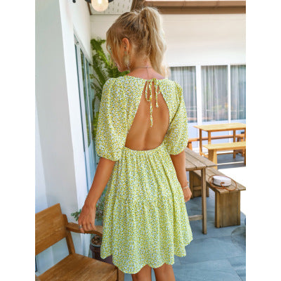 Robe dos nu hippie chic dos