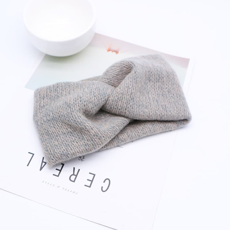 Bandeau en laine Tanya-Gris- - Belishop