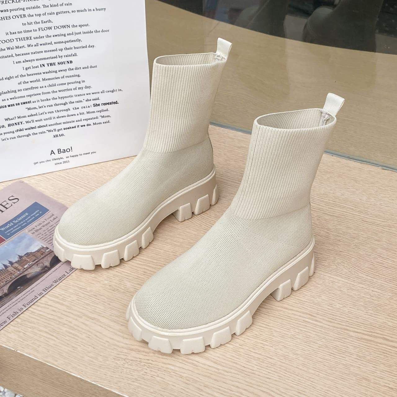 Bottines Sotchi-35-Beige- - Belishop