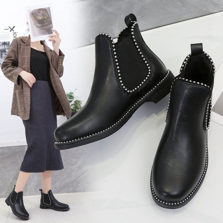 Bottines en cuir Many- - Belishop