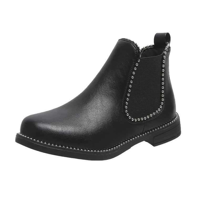 Bottines en cuir Many-36- - Belishop