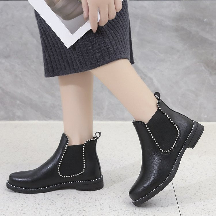Bottines en cuir Many- - Belishop