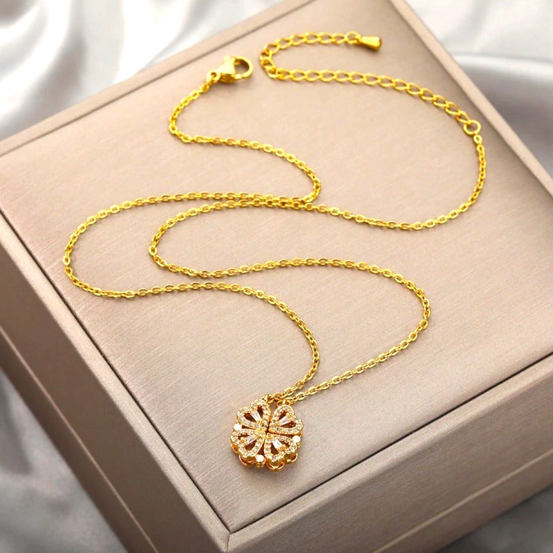 Collier Trèfle à 4 Coeurs- - Belishop