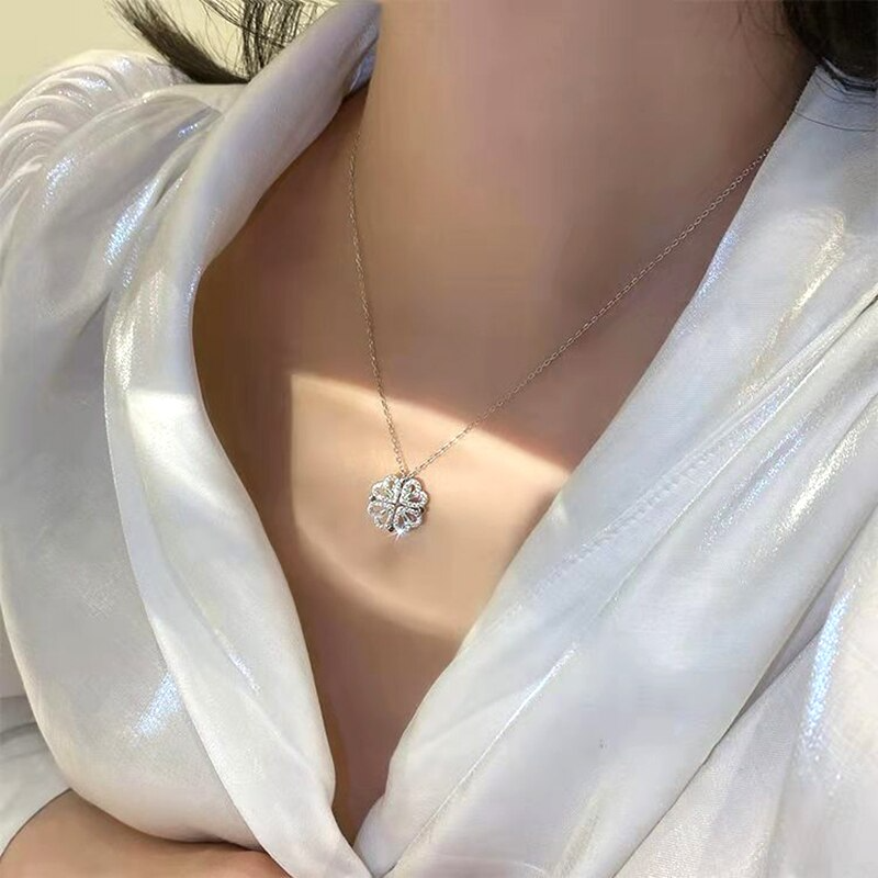 Collier Trèfle à 4 Coeurs- - Belishop