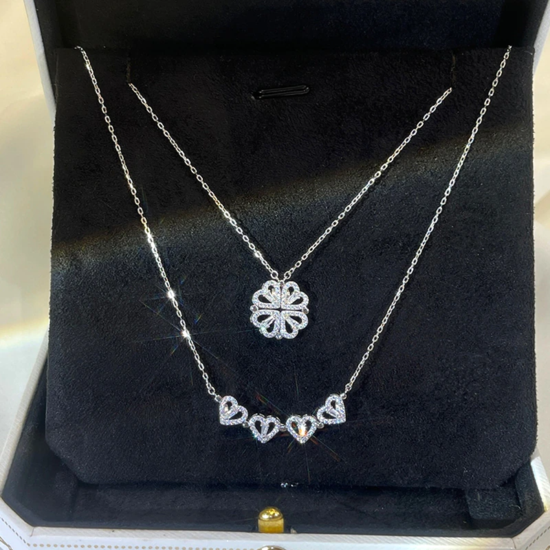 Collier Trèfle à 4 Coeurs- - Belishop