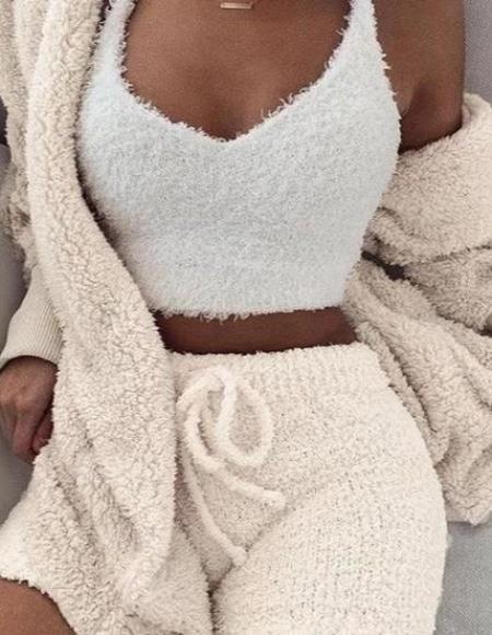 Ensemble pilou Beige : Gilet et short