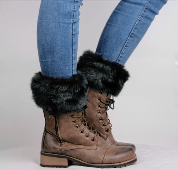 Guêtres Fourrure-Noir- - Belishop