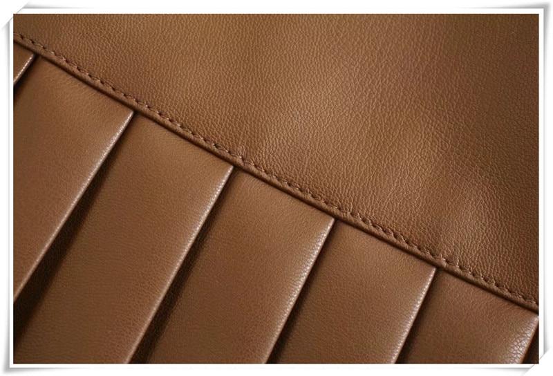 Jupe à volants en cuir- - Belishop