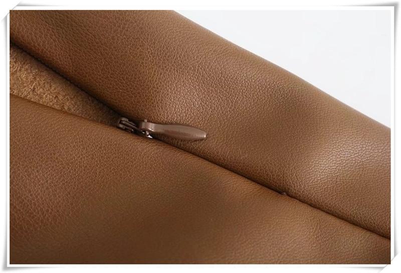 Jupe à volants en cuir- - Belishop