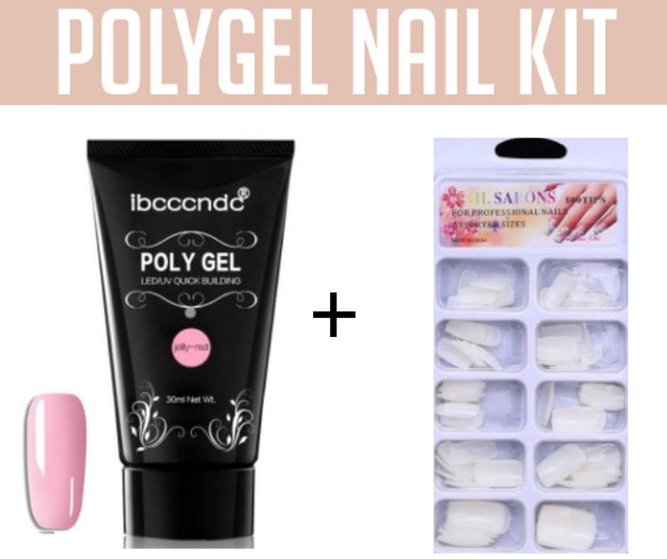 Kit de manucure Polygel-Pink - Rose- - Belishop