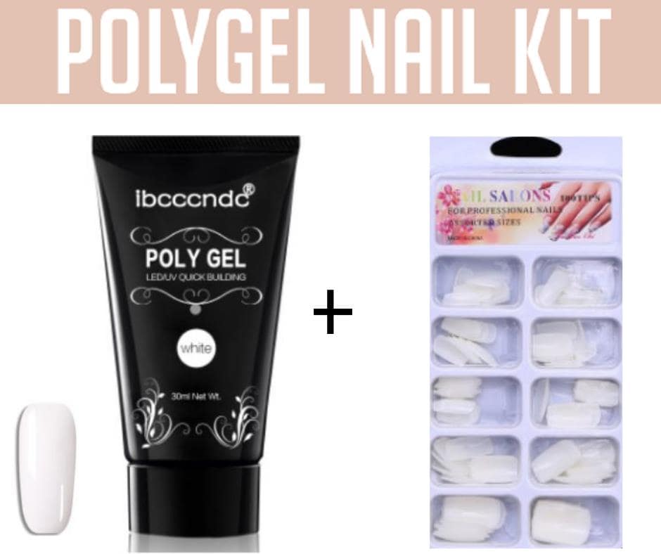 Kit de manucure Polygel-White - Blanc- - Belishop