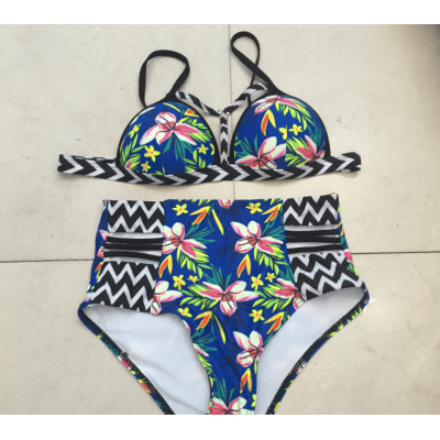 Maillot de bain 2 pièces Havanah bleu