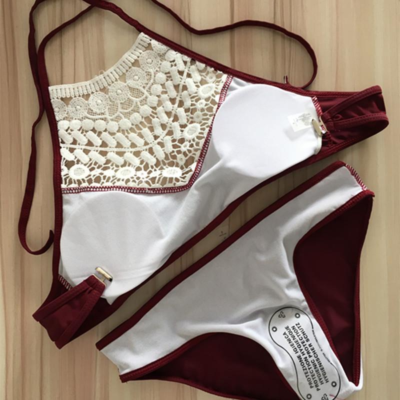 Maillot de bain 2 pièces Orcanta Bordeaux image 3