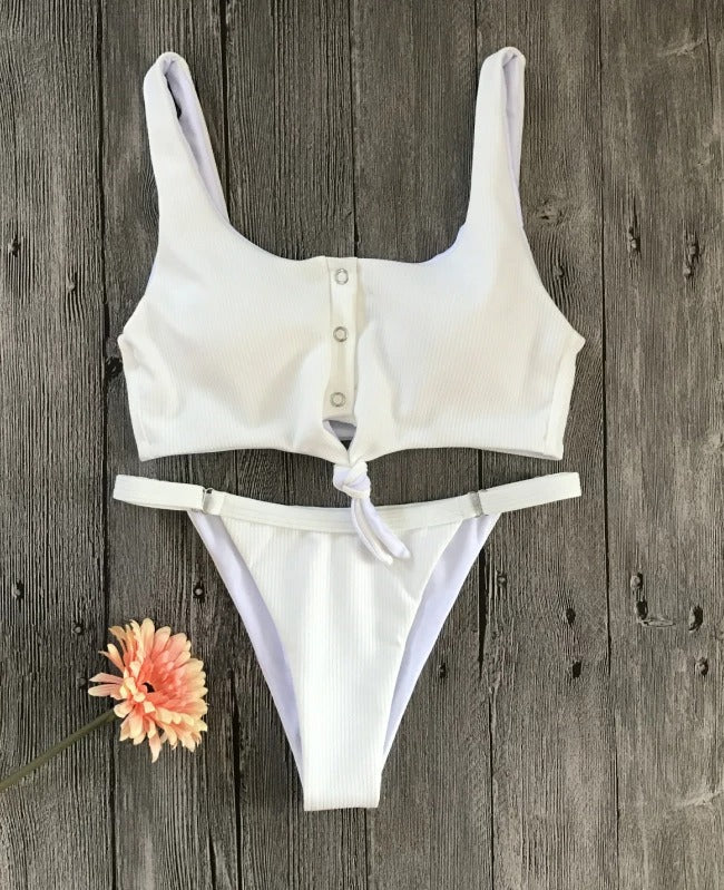 Maillot de bain deux pièces Malinea-Blanc-S- - Belishop