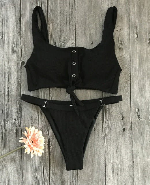 Maillot de bain deux pièces Malinea-Noir-S- - Belishop