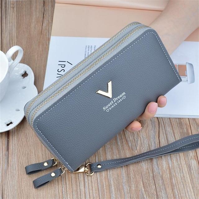 PORTEFEUILLE SUSIE-Gris- - Belishop