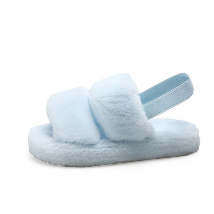 Pantoufles Cloé-36-37-Bleu- - Belishop