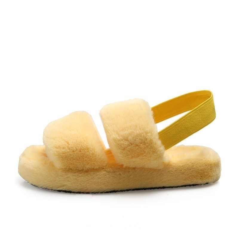 Pantoufles Cloé-36-37-Jaune- - Belishop