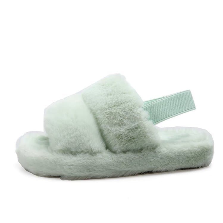 Pantoufles Cloé-36-37-Vert- - Belishop