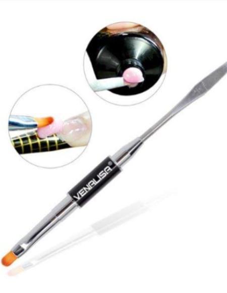 Pinceau 2 en 1 Polygel-Pinceau-Spatule pour Polygel 2 en 1- - Belishop