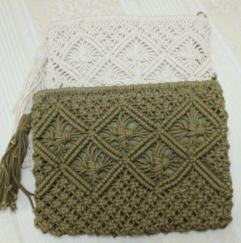 Pochette bohème verte kaki