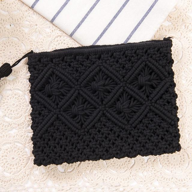 Pochette bohème noire