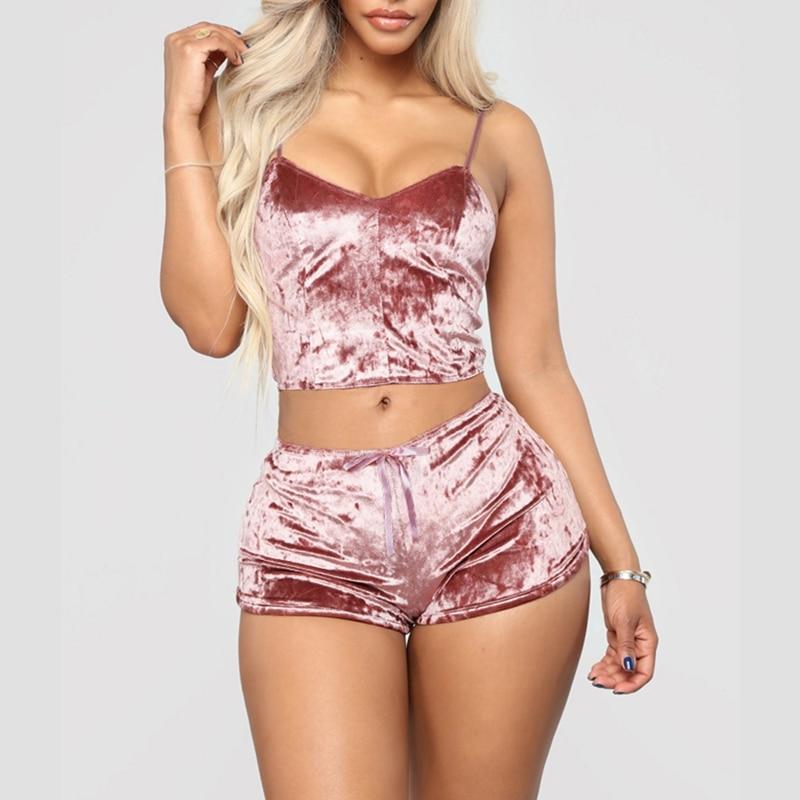 Pyjama deux pièces-Rose-S- - Belishop