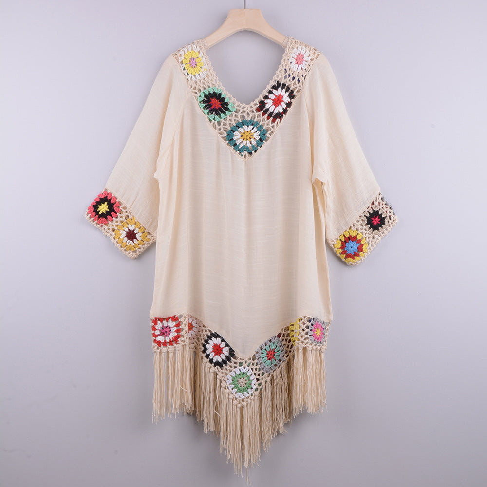 Robe de plage Micca-Beige-Taille Unique- - Belishop