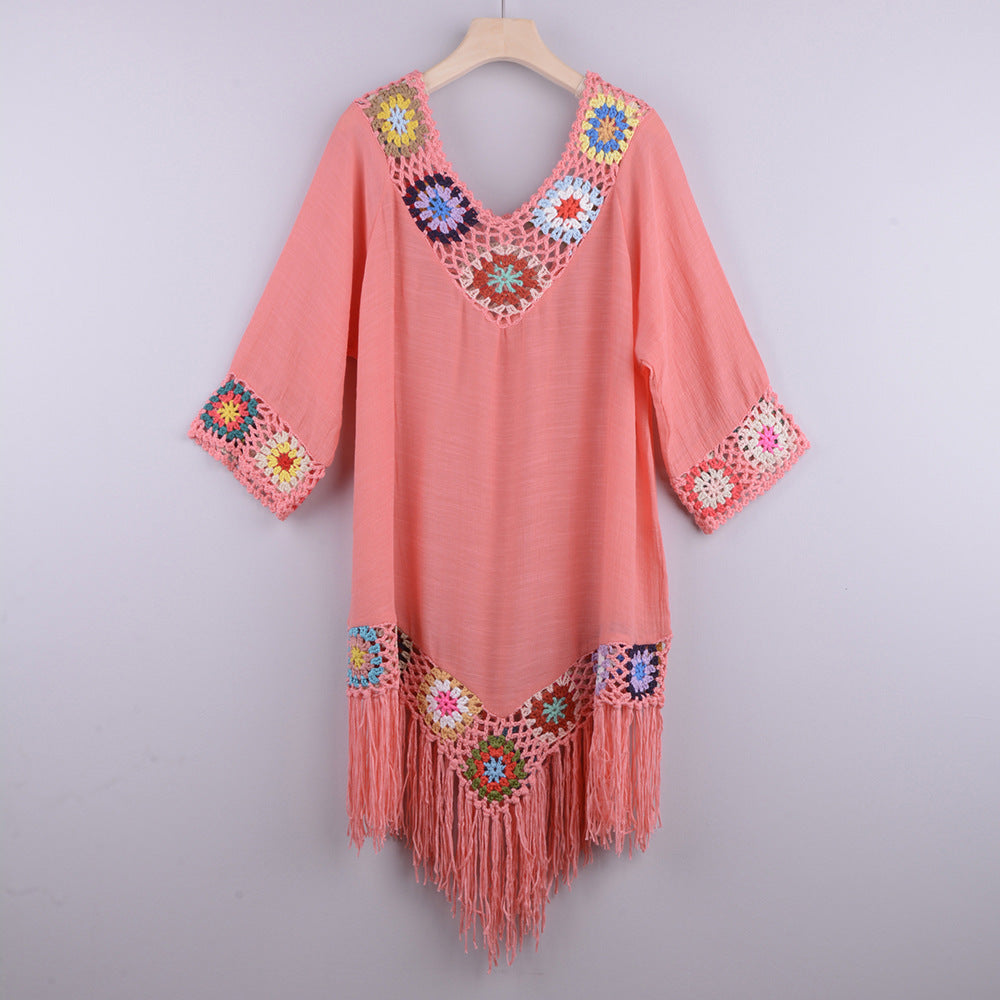 Robe de plage Micca-Rose-Taille Unique- - Belishop