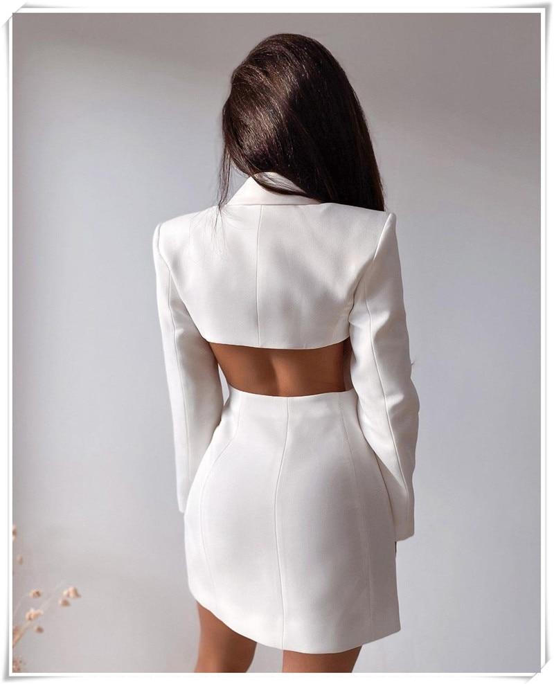 Robe dos nu inspiration blazer- - Belishop