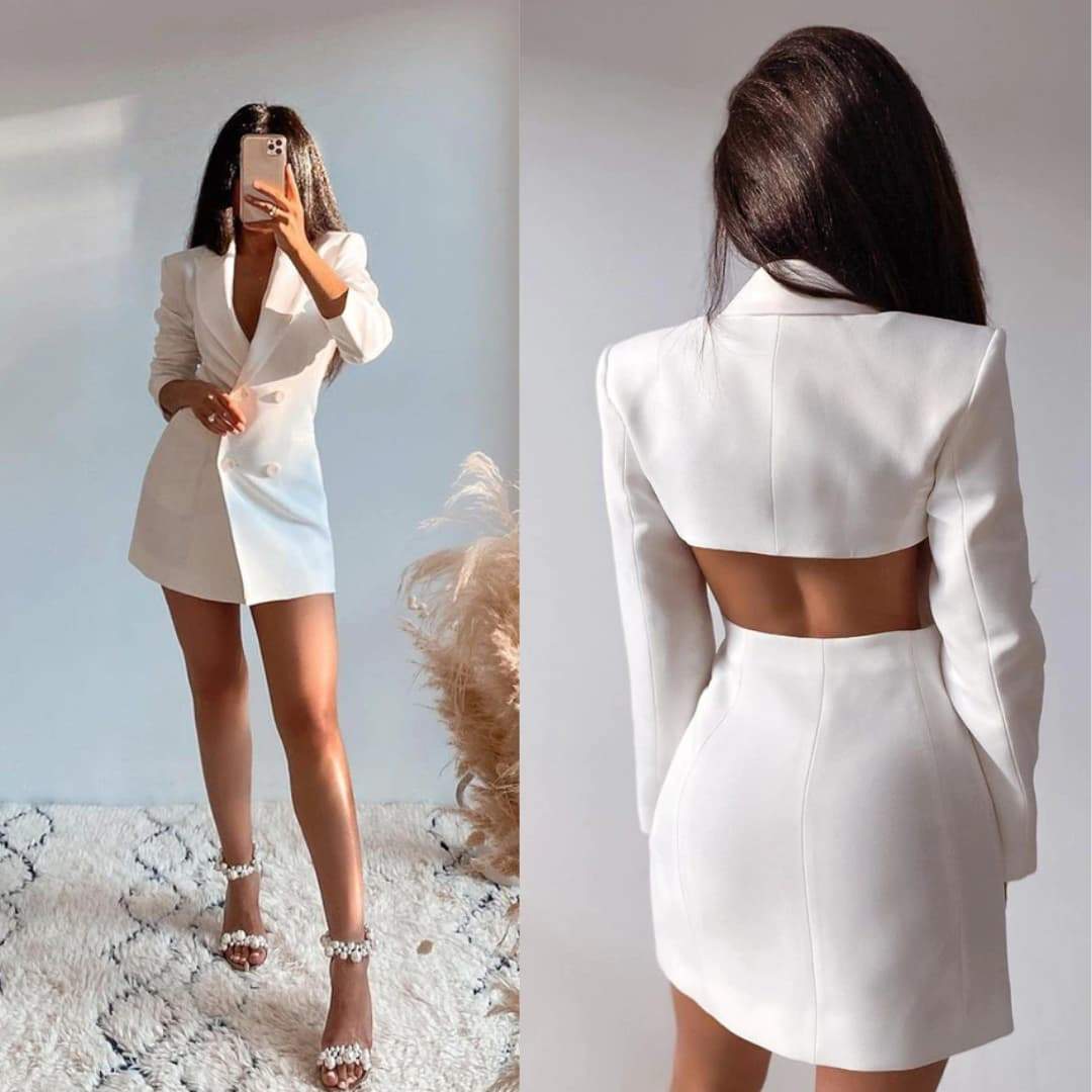 Robe dos nu inspiration blazer-XS- - Belishop