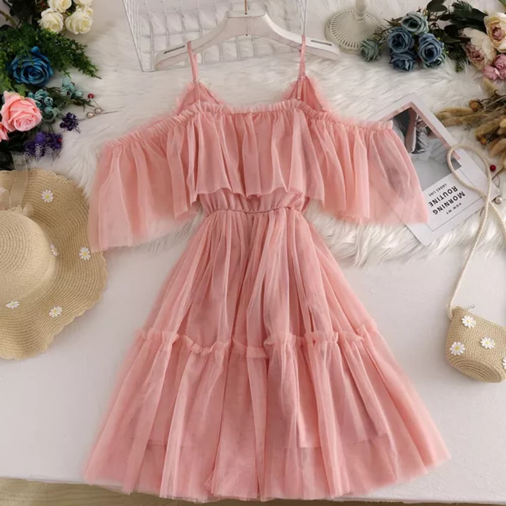 Robe en tulle Maya- - Belishop