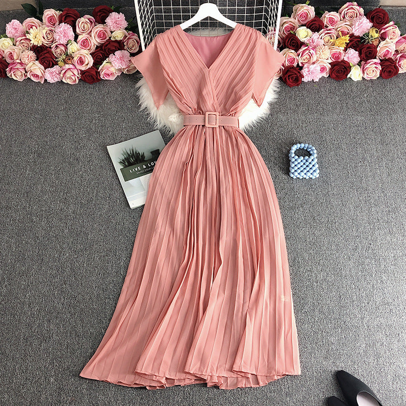 Robe longue Nila-Rose-Taille Unique- - Belishop
