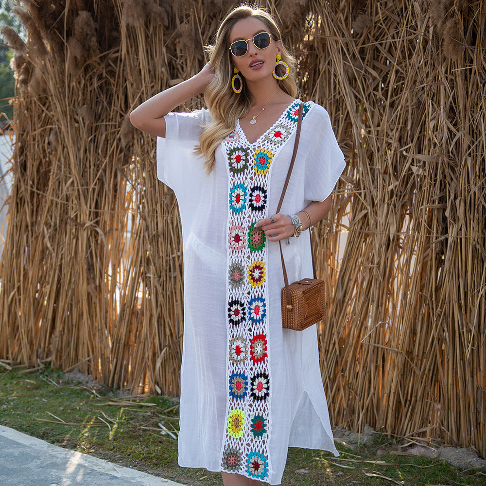 Robe longue de plage- - Belishop