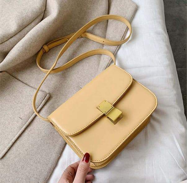 Sac à bandoulière Anna-23cmx8cmx18cm-Beige- - Belishop