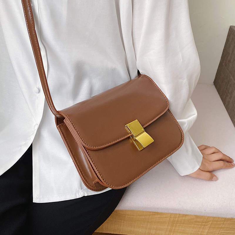 Sac à bandoulière Anna-23cmx8cmx18cm-Marron- - Belishop