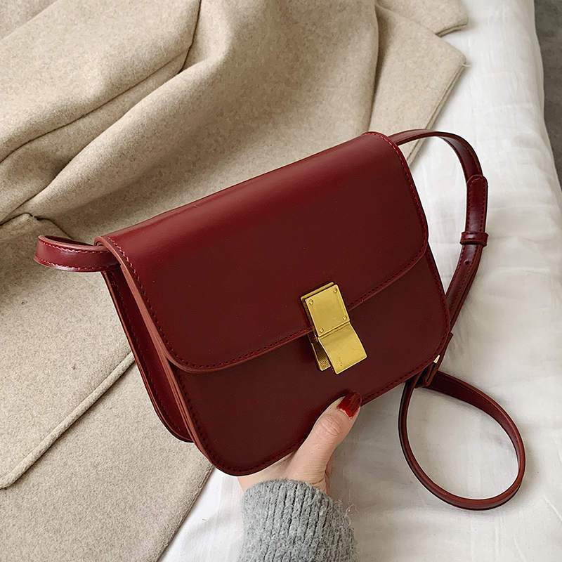 Sac à bandoulière Anna-23cmx8cmx18cm-Rouge- - Belishop