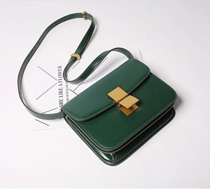 Sac à bandoulière Anna-23cmx8cmx18cm-Vert- - Belishop