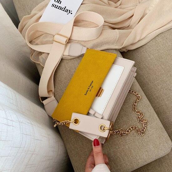 Sac à bandoulière Eva-Jaune- - Belishop
