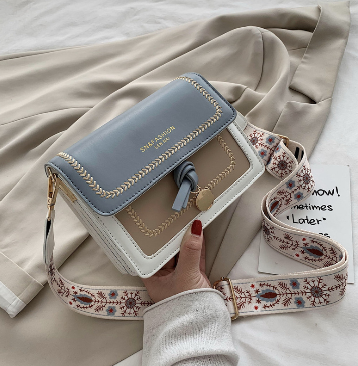 Sac à bandoulière Lisa-Bleu/Blanc- - Belishop