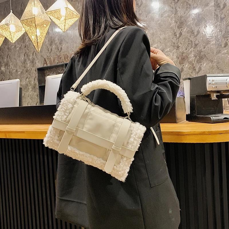 Sac à bandoulière moumoute Alexia- - Belishop