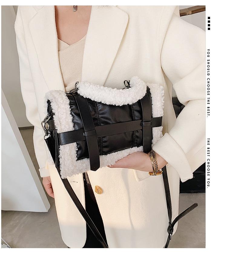 Sac à bandoulière moumoute Alexia- - Belishop