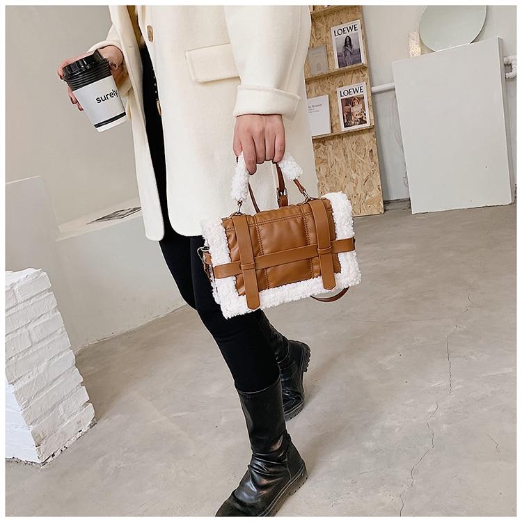 Sac à bandoulière moumoute Alexia- - Belishop