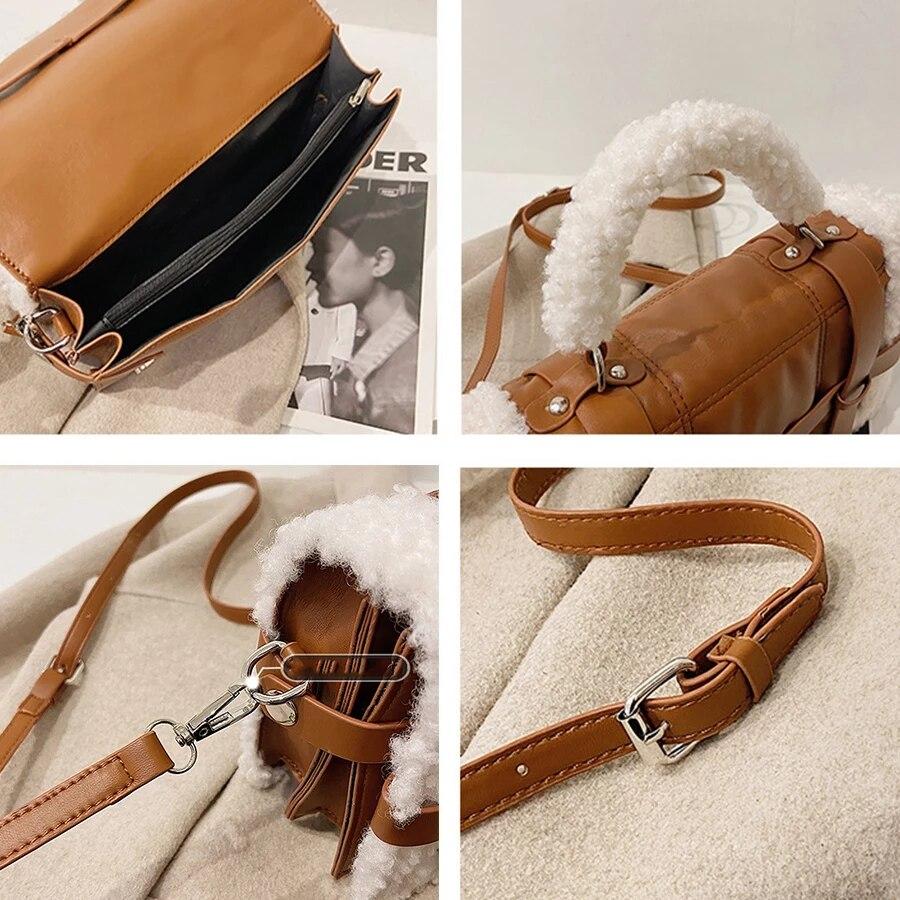 Sac à bandoulière moumoute Alexia- - Belishop